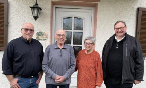 Claus Trott, Leo Pretsch mit Gattin, Dekan Stephan Gast