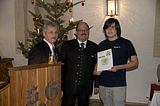 Ehrung 3 Jahre Tobias Fischer